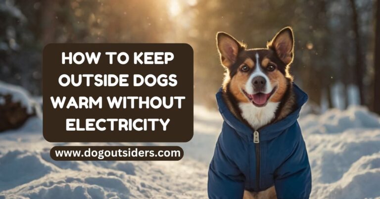 how to keep outside dogs warm without electricity