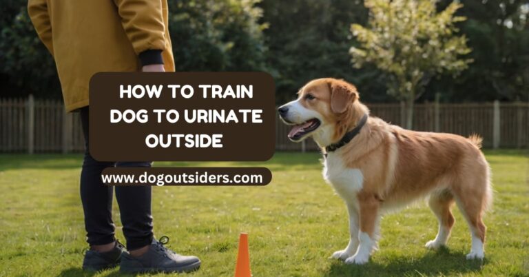 How to train dog to urinate outside