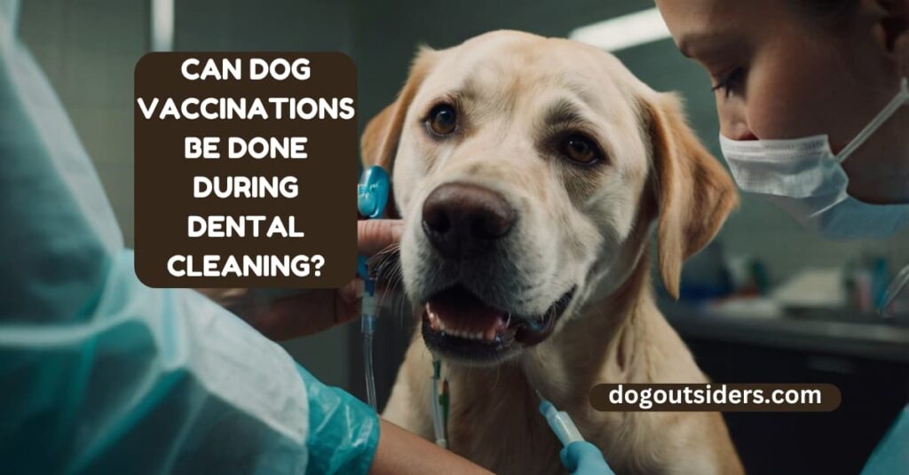 Can dog vaccinations be done during dental cleaning