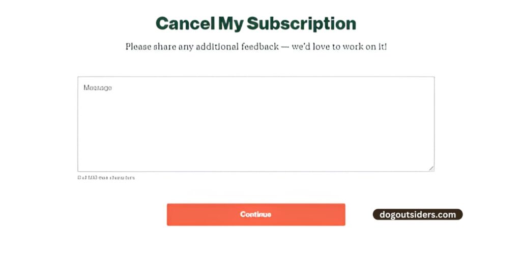 Provide feedback on your reason for cancellation (optional)