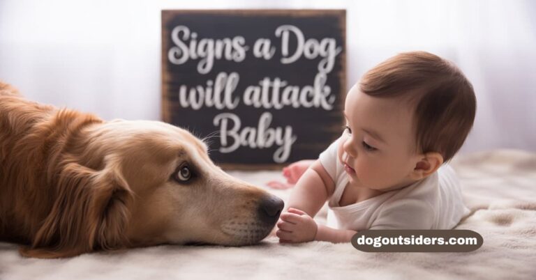 Signs dog will attack a baby