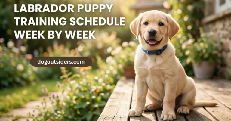 labrador puppy training schedule week by week