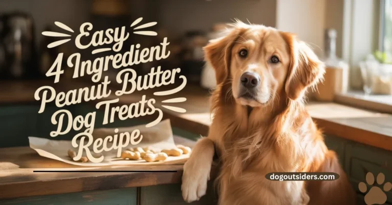 Easy 4 Ingredient Peanut Butter Dog Treats Recipe