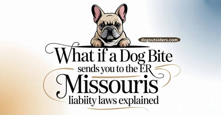 What if a dog bite sends you to the er missouris liability laws explained