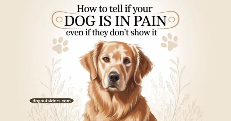 how to tell if your dog is in pain even if they dont show it